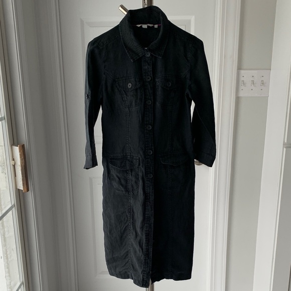 Boden Linen Shirt Dress, size 2. - Picture 2 of 15